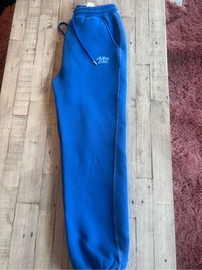 Aelfric Eden Royal Blue Fleece Joggers Size Small Like New
